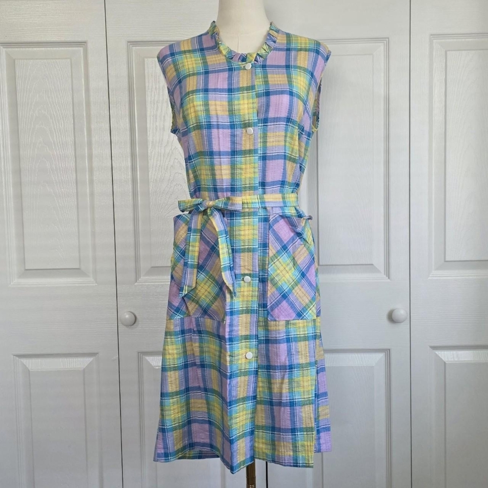 ♡ Vintage 60s/70s Plaid Dress ♡
